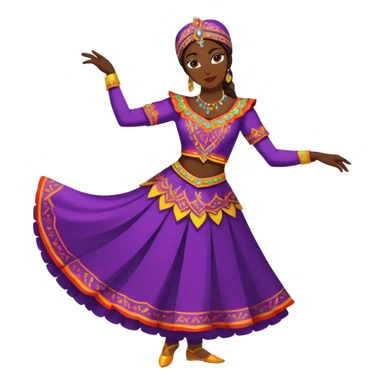 Traditional Dagestani dancer in costume sticker