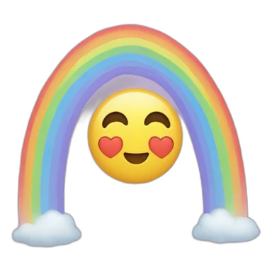 Coeur arc-en-ciel sticker