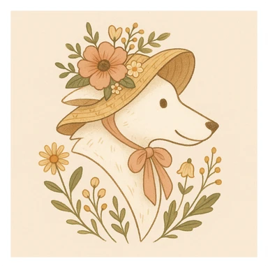 Give the Overwolf logo a cute cottagecore makeover sticker