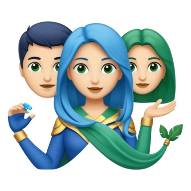 araras azuis no estilo das araras azuis blue e jade do filme rio sticker