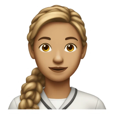 Computer science university, student woman, lighter skin   sticker