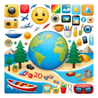 An extremely detailed lifestyle vision board collage for the year 2026. sticker