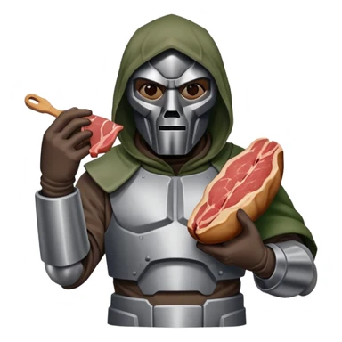 MF DOOM with meat  sticker