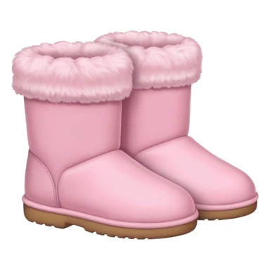 Soft pink boots sleepers sticker