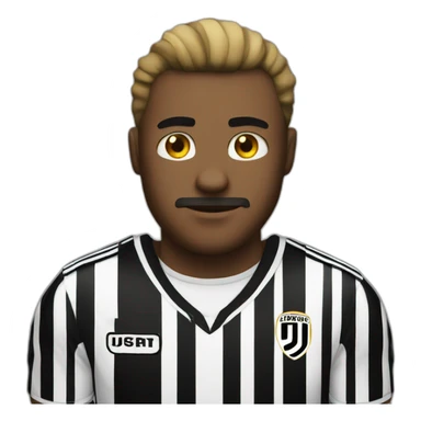 guy with juventus shirt handcuffed in front sticker