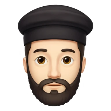 Orthodox Jewish male face sticker