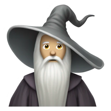 White wizzard with pointy hats sticker