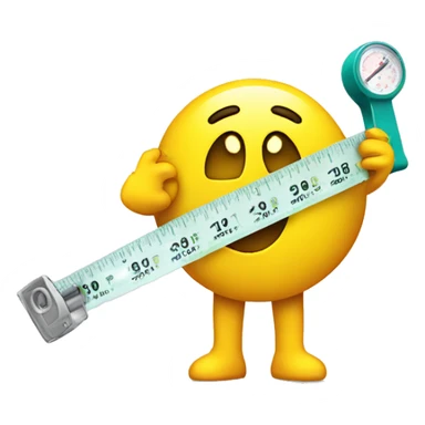 using a measuring tape and sweating sticker