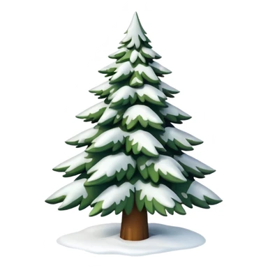 Snowed in christmas tree without decor  sticker