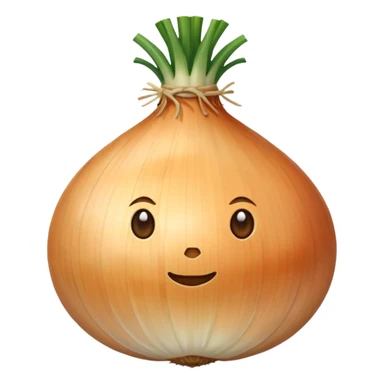 an onion without face and leaves sticker