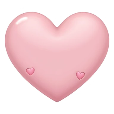 light pink heart with small hearts around it sticker