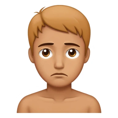 don't know guy from ios, but with sad face sticker