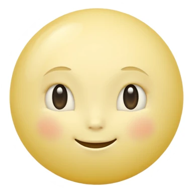Venus planet emoji, pale grayish yellow sphere, soft hazy surface, smooth and featureless, simple and round, no text sticker
