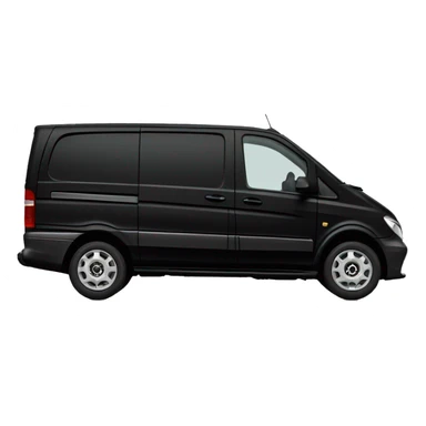 Black Mercedes Vito van sticker