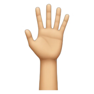 The two hands side by side with just the middle and index fingers raised. sticker