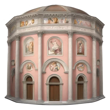 battistero e duomo di parma sticker