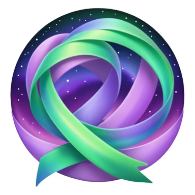 something that represents the aurora borealis sticker