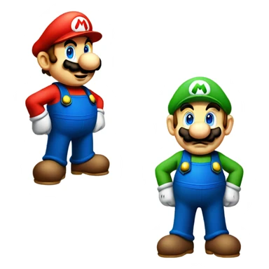 Mario and luigi sticker