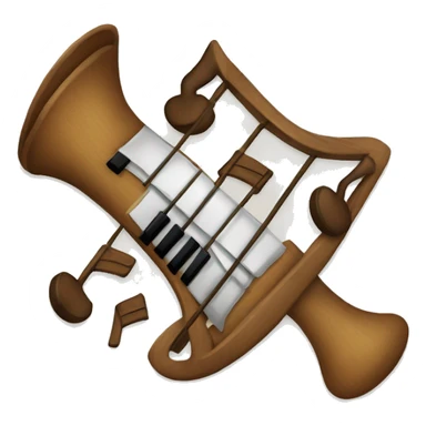Instrumento musical pandereta  sticker