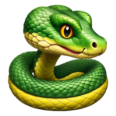 cute snake head sticker