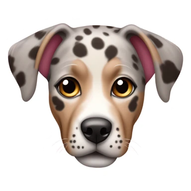Catahoula leopard dog with pink nose  sticker