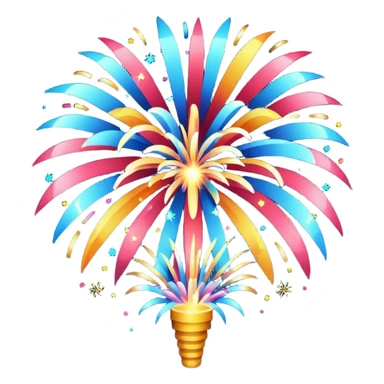 New year firework sticker