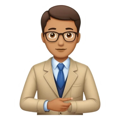 A teacher teaching his class sticker