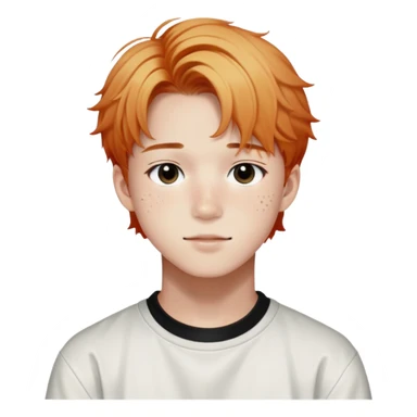 Felix from Stray Kids, K-pop idol with freckles sticker