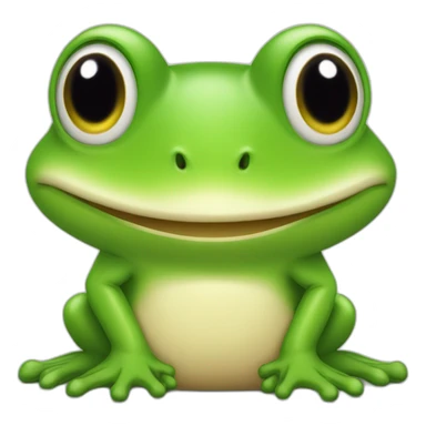 Une grenouille qui tiens un champignon sticker