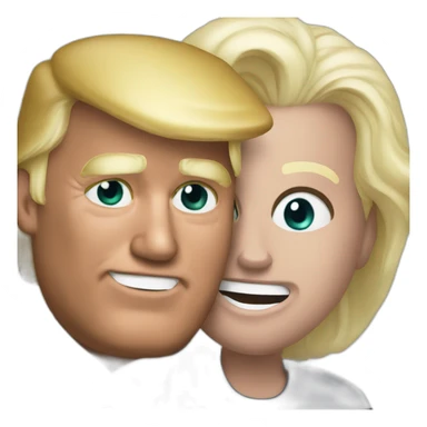 trump holding Biden sticker