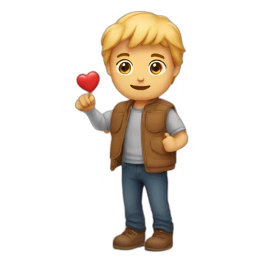 Mains qui font un coeur sticker