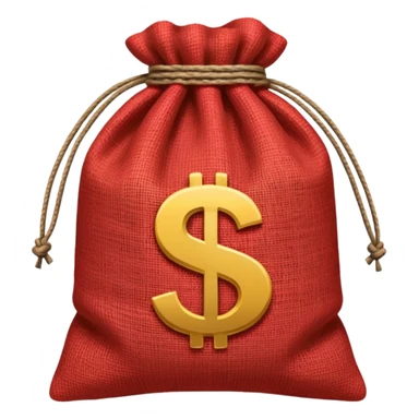 red money sack sticker