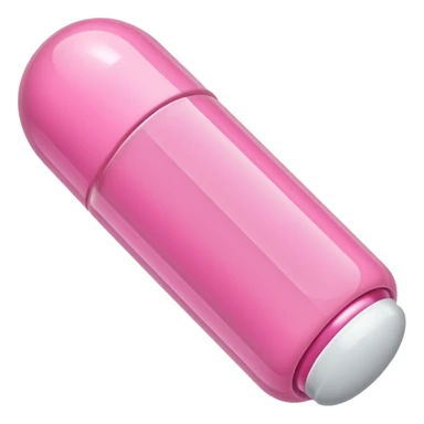 pink medication capsule sticker