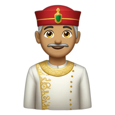 King mohammed 6 morocco sticker