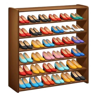shoe rack sticker