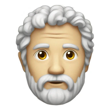 ancient philosopher with ivy wreath sticker