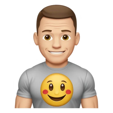 John cena emoji wearing t-shirt u can't c me sticker