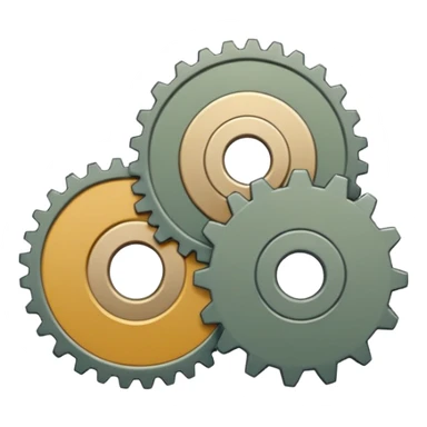 , slight diagonal orientation, thick smooth white sticker outline, muted industrial/military color palette, soft studio lighting, subtle gradients, minimal panel lines, flat simplified markings, matte materials, clean modern emoji style, icon-readable at small size, no background. sticker