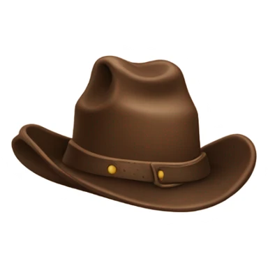 Poop with a cowboy hat sticker
