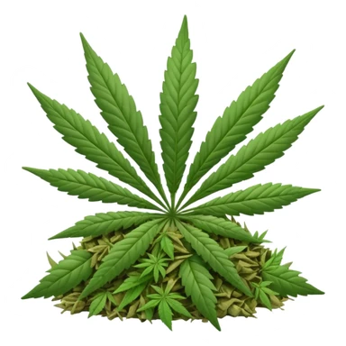 white color marijuana sticker