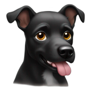 Dogchien noir bières sticker