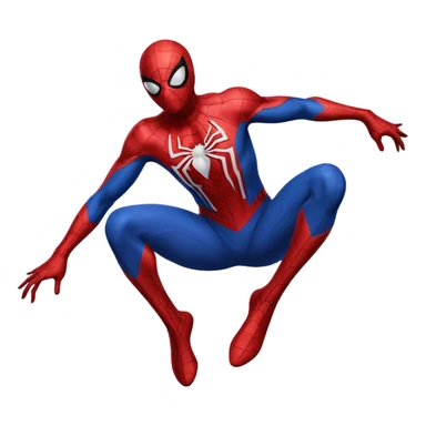Full Black with black outlines  colored suit spider man sticker