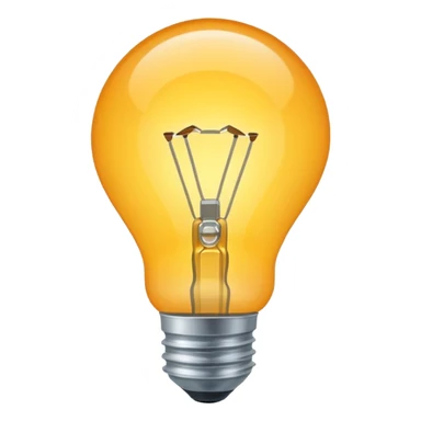 a lightbulb so bright you can't see the inside of it sticker