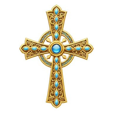 Eastern Orthodox cross. Transparent bakgrund. sticker