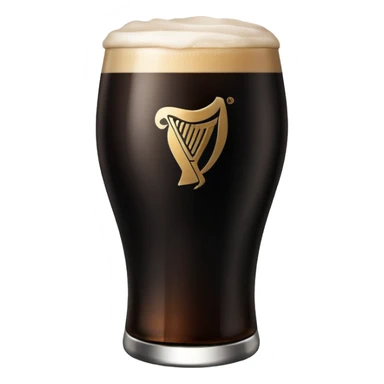pint of guinness with flat head sticker
