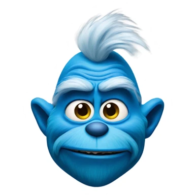 Blue grinch  sticker