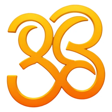 sigma symbol, simple and bold, yellow and orange gradient, expressive and clear sticker