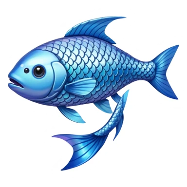 High resolution of  full body fish without distorted sticker