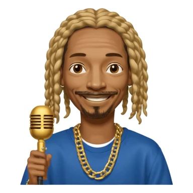 snoop dog with microphone sticker