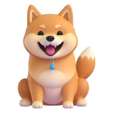 shiba inu, laughing sticker
